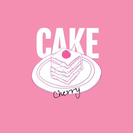 Ontwerpsjabloon van Logo van Bakery Ad with Cute Cupcake