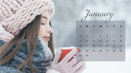 Plantilla de diseño de Aesthetic Calendar Calendar 