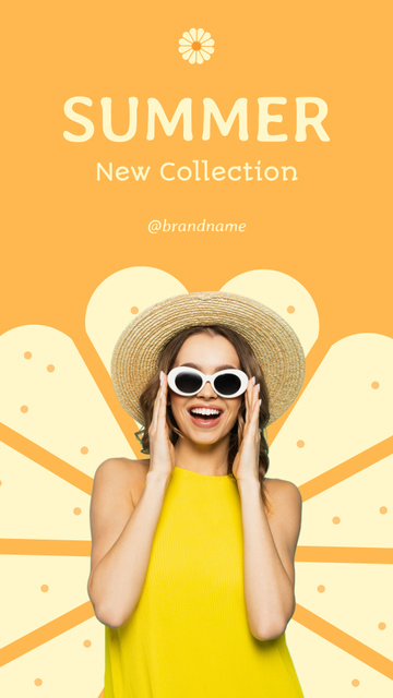 Summer Clothes and Accessories Instagram Story Design Template