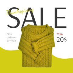 Thanksgiving Day Sale For Autumn Sweaters