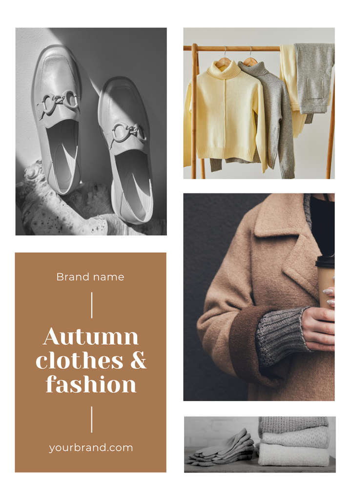 Autumn Special Offer of Fashion Wear Poster 28x40in Design Template