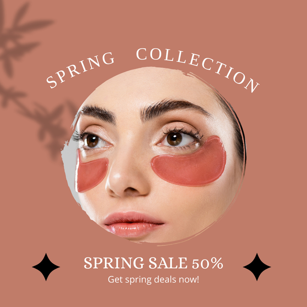 Ontwerpsjabloon van Instagram van Eye Care Spring Sale Announcement