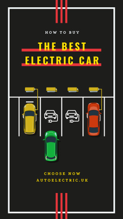 Charging electric cars Instagram Story Design Template