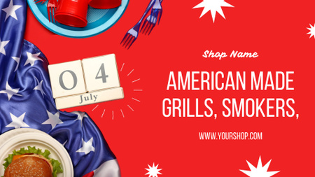 Grill Offer for America's Independence Day Full HD video Design Template