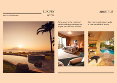Luxury Hotel Ad with Stylish Designed Rooms
