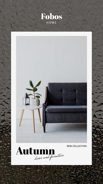 Autumn Sale of Cozy Furniture Offer Instagram Story – шаблон для дизайну