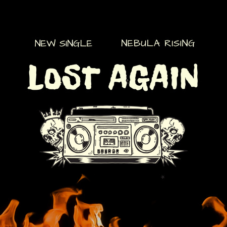 Template di design Rilascio del singolo New Rock Animated Post