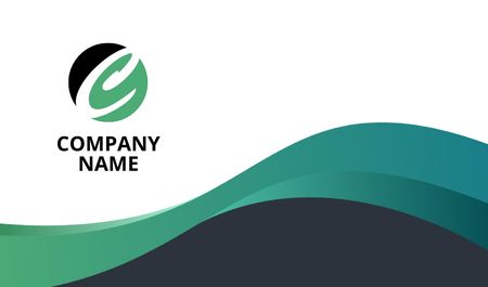 Neutral Green Ad of Tutor Services Offer Business card tervezősablon