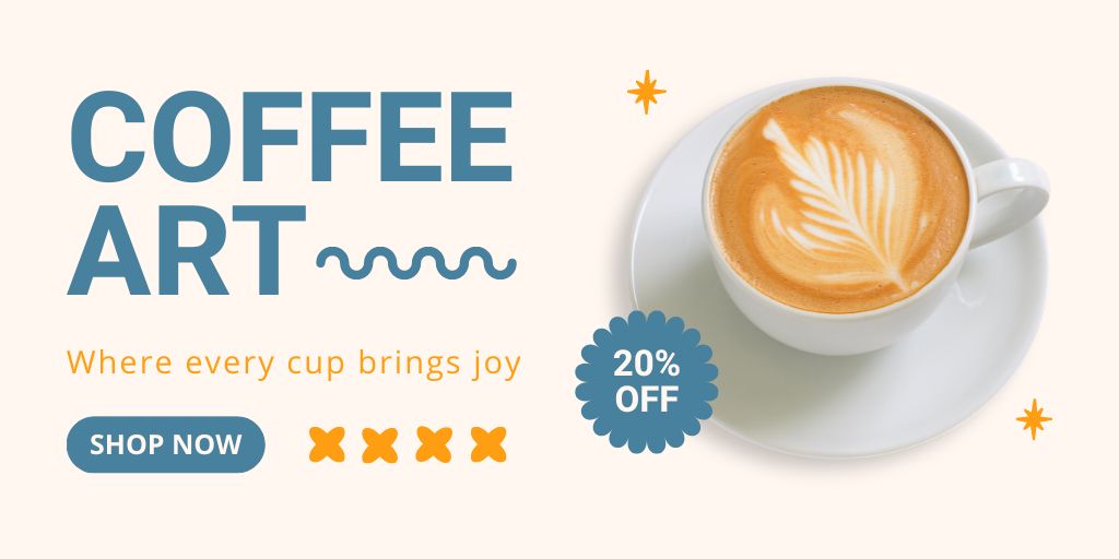 Plantilla de diseño de Aroma Coffee At Reduced Price Offer Twitter 