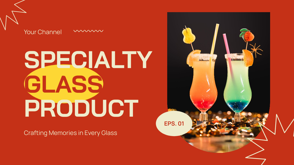 Ontwerpsjabloon van Youtube Thumbnail van Special Glass Products Promo