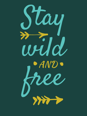 Platilla de diseño Inspirational Quote about Freedom Poster US