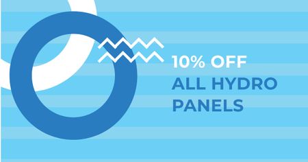 Designvorlage Hydro Panels Sale Offer für Facebook AD