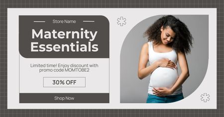Designvorlage Begrenzter Rabatt auf wichtige Produkte für die Schwangerschaft für Facebook AD