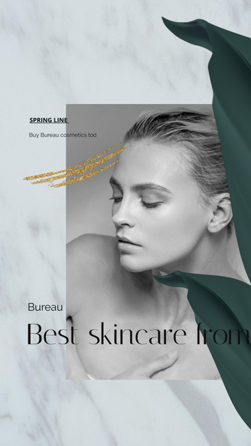 Template di design Skincare products ad on Women's Day Instagram Video Story