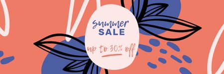 Ontwerpsjabloon van Twitter van Summer Sale announcement
