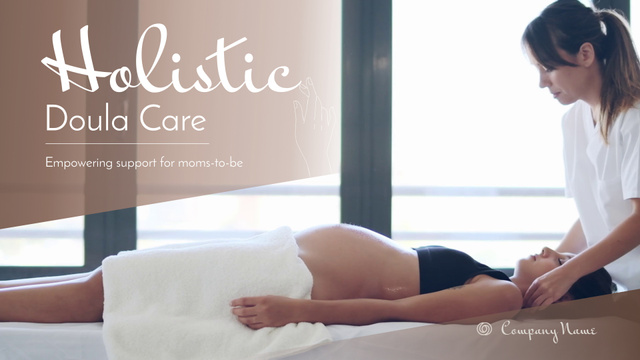 Free Massage And Holistic Doula Care Offer Full HD video Šablona návrhu