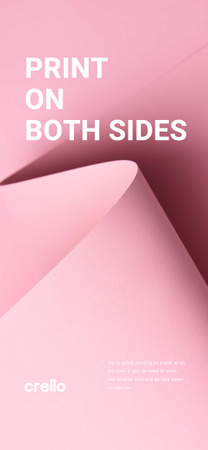 Paper Saving Concept with Curved Sheet in Pink Snapchat Moment Filter Design Template