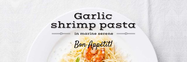 Tasty Marine Food Dish Twitter Design Template