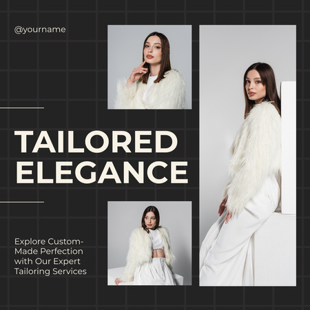 Tailored Elegant Look Creation Instagram Design Template