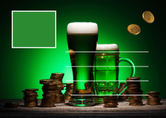 St. Patrick's Day Greetings with Beer Mugs
