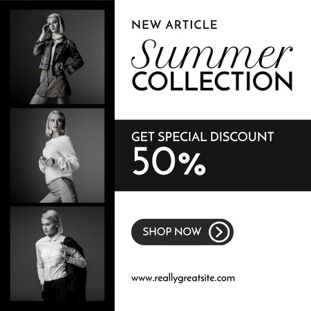 Designvorlage Summer Collection for Women für Instagram