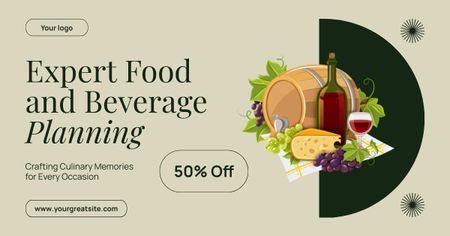 Platilla de diseño Expert Food and Beverage Planning Facebook AD