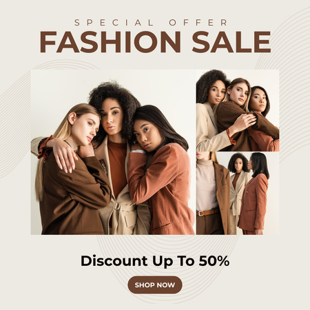 Women's fashion sale collage Instagram – шаблон для дизайна
