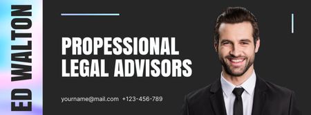 Professional Legal Advisors Services Offer Facebook cover Design Template