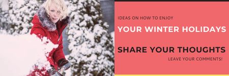 Modèle de visuel Ideas for winter holidays - Email header