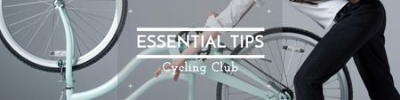 Template di design Cycling club tips with Cyclist Twitter