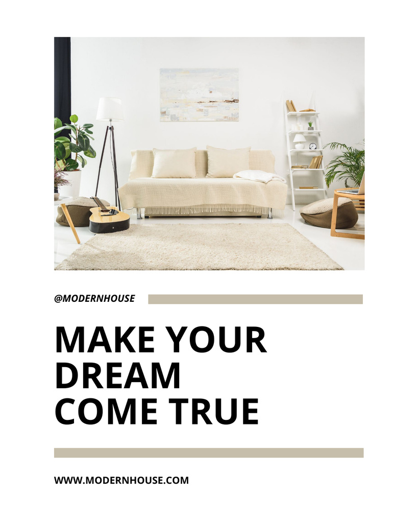 Real Estate of Your Dream Poster 16x20in Πρότυπο σχεδίασης
