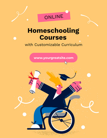 Home Education Ad Flyer 8.5x11in Design Template