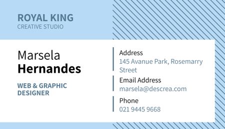 Platilla de diseño Web & Graphic Designer Contacts Business Card US