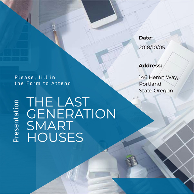 Plantilla de diseño de Smart Home project and gadgets Instagram AD 
