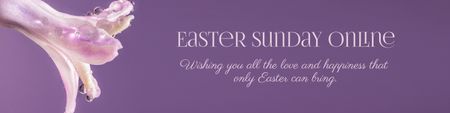 Easter Holiday Celebration Announcement Twitter tervezősablon