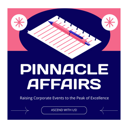 Plantilla de diseño de Servicios de planificación de eventos corporativos Animated Post 