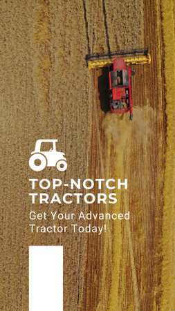 Durable Tractor For Farming Offer Today TikTok Video Design Template