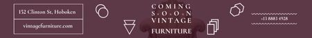 Plantilla de diseño de Antique Furniture Ad Luxury Armchair Leaderboard 