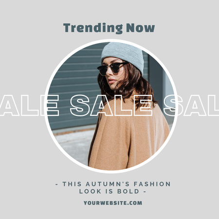 Autumn Fashion Sale Ad  Instagram Design Template