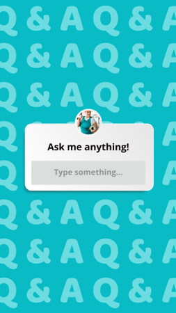 Plantilla de diseño de formulario de pregunta sobre azul Instagram Story 