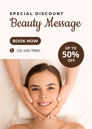 Ontwerpsjabloon van Flayer van Special Discount for Massage Treatments