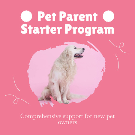 New Parent Program for Pets Offer Animated Post Design Template