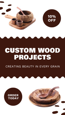 Carpentry and woodworking Instagram Video Story Design Template