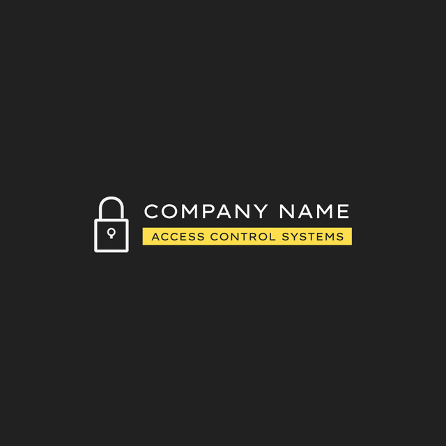 Security and Control Systems Animated Logo Design Template