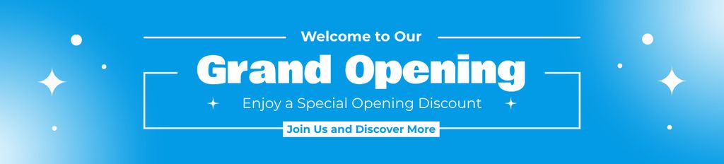 Template di design Top-notch Grand Opening Event With Discounts Offer Ebay Store Billboard