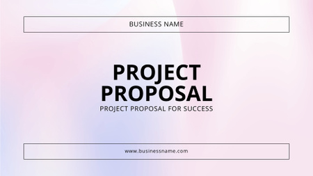 Modèle de visuel Proposition de projet d'entreprise réussie - Presentation Wide