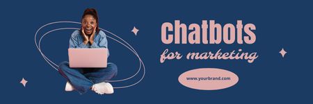 Online Chatbot Services Email headerデザインテンプレート