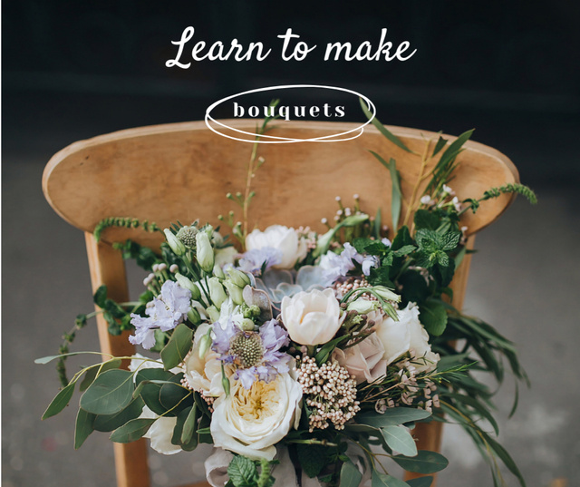 Platilla de diseño Bouquets Making Offer with Tender Flowers Facebook