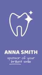 Dentist Services Offer on Purple Layout