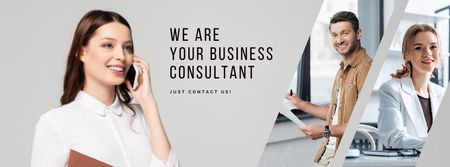 We Are Your Business Consultant Facebook cover Design Template